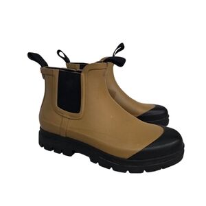 Everlane The Rainboot Tan Cap Toe Chelsea Ankle Boots 7